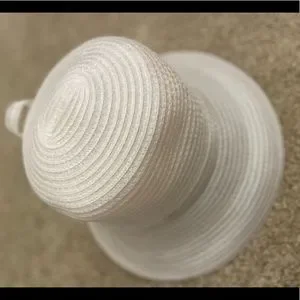 Giovannio White Straw hat with Bow Ribbon Giovannio | Accessories | Giovannio White Straw Hat With Bow  main image 2